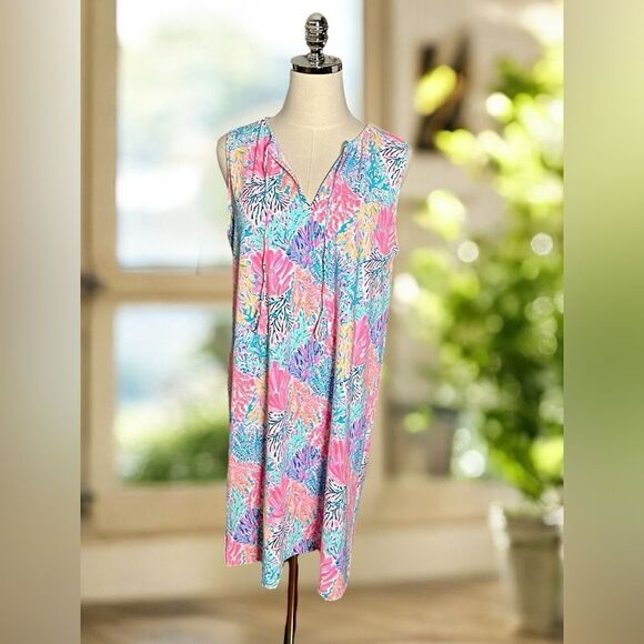 LILLY PULITZER Johana Beach Swim Dress Cover Up SPLASHDANCE - Picture 6 of 12